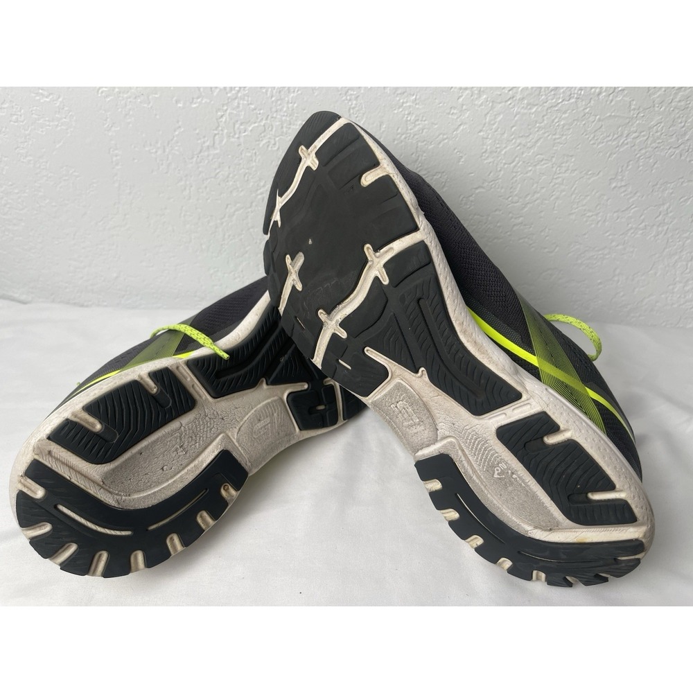 Brooks Ghost 15 Men's 12D Gray /Neon Green Running Athletic Shoes - Picture 5 of 10